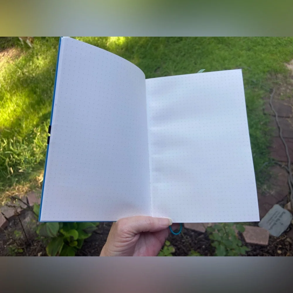 Journal Blue Faux Suede Journal for writing, scripting, list making or doodling